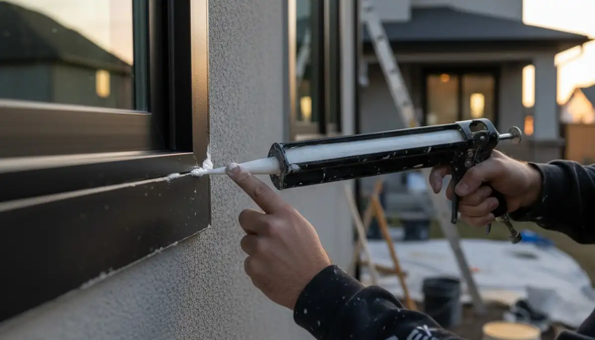 Professional caulking and sealing service protecting house exterior in humid Orlando, FL climate