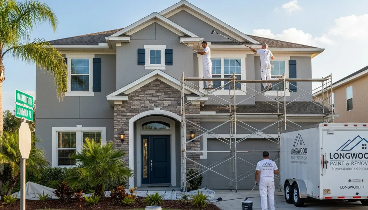 Professional house painters in Orlando, FL providing interior and exterior painting services