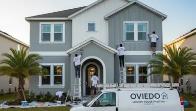 Professional house painters in Orlando, FL delivering exterior painting services for homes