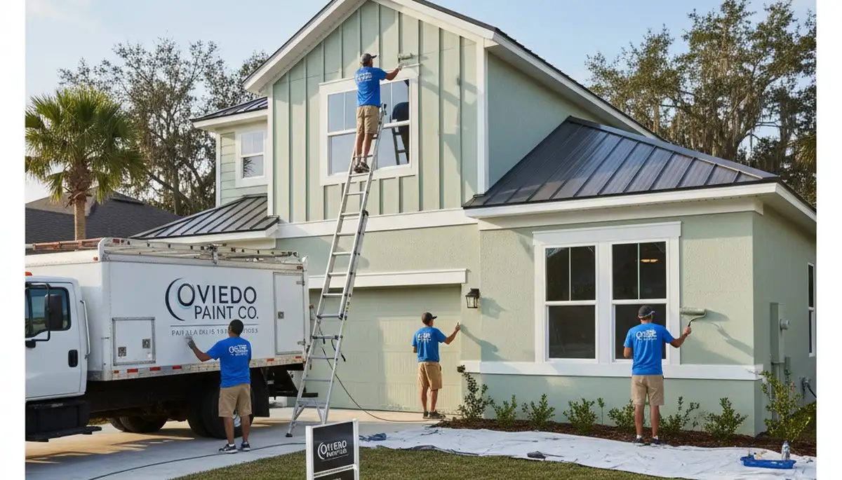 Professional house painters in Orlando, FL providing residential painting services