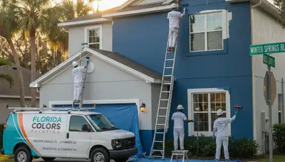Professional house painting service in Orlando, FL for exterior and interior homes