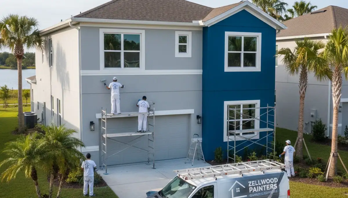 Professional house painters in Orlando, FL providing exterior and interior painting services