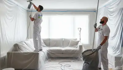 Professional popcorn ceiling removal and refinishing in Orlando, FL home interior