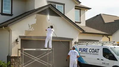 Professional pressure cleaning on Orlando FL home siding removing mold, mildew, and dirt buildup