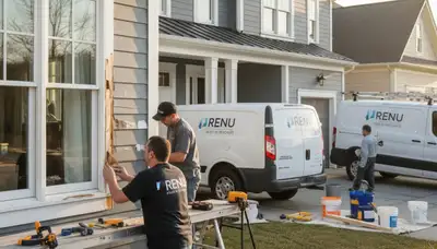 Professional wood rot repair on Orlando FL home exterior by expert house painters and restoration team